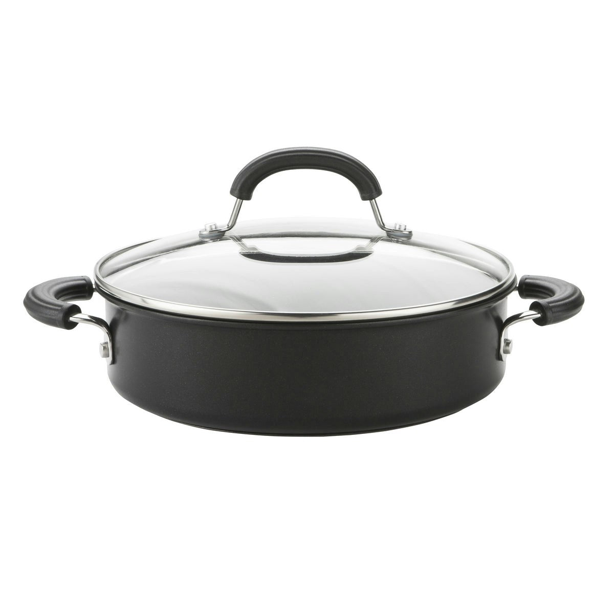 2.8L Non-Stick Shallow Casserole Dish with Lid
