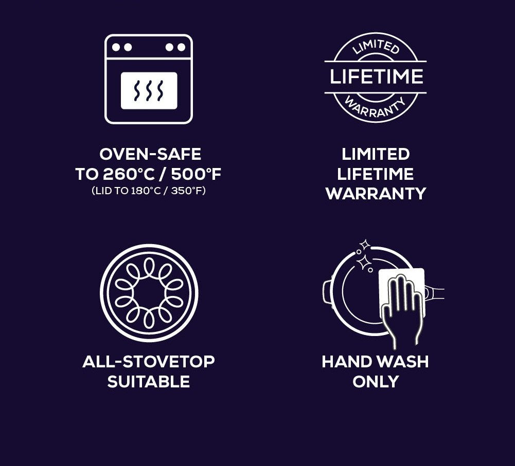 30cm Stainless Steel Non-Stick Sauté Pan with Lid – 4.7L